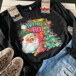 Long sleeve ho ho ho Santa tee